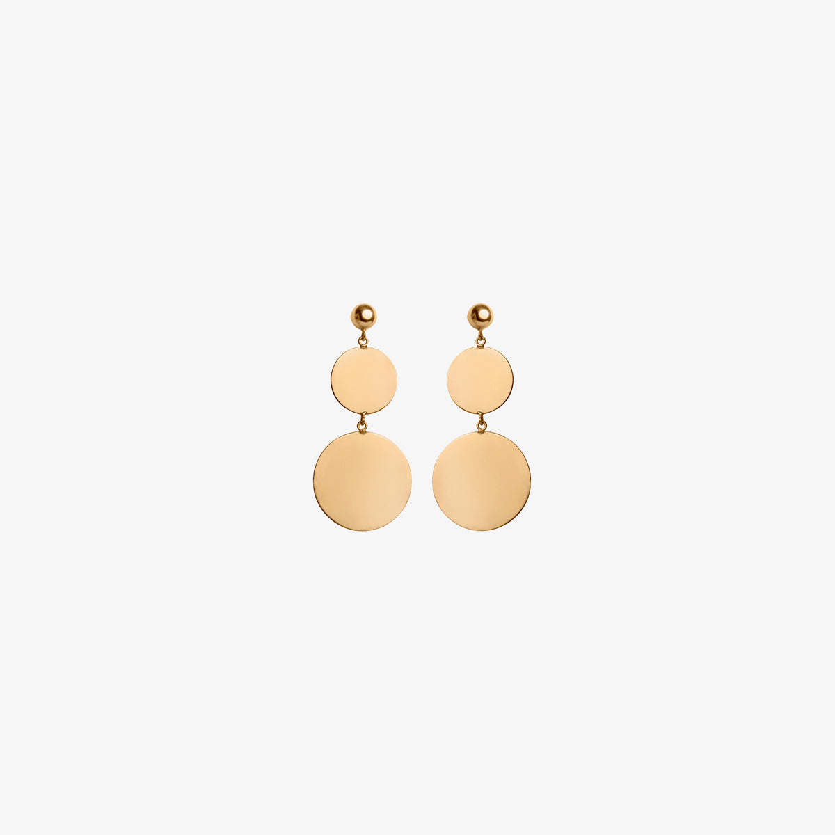 COIN EARRINGS - GOLD TONE