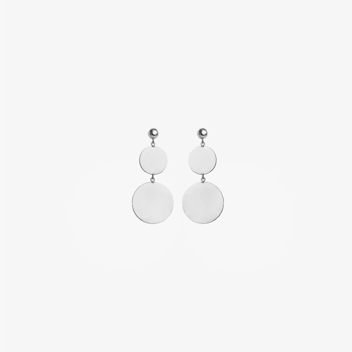 COIN EARRINGS - SILVER TONE