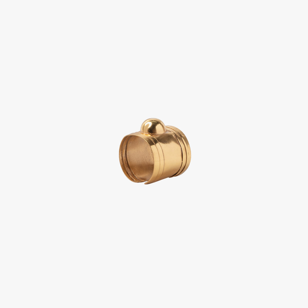 LUNA DOME RING - GOLD TONE